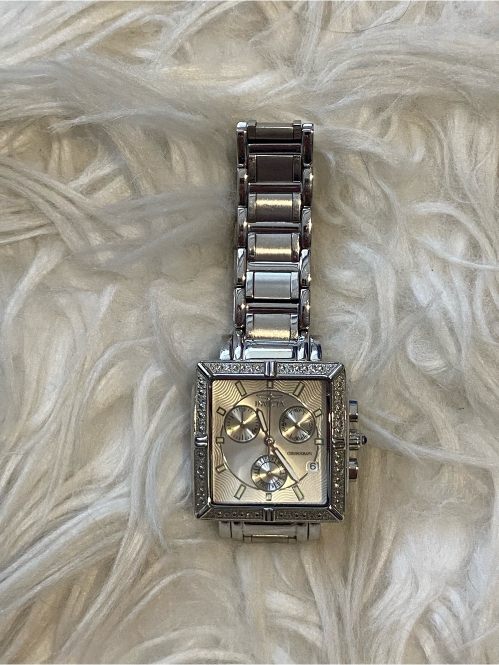 Invicta Swiss Chronograph Unisex Watch 5377 32mm Silver Dial
Square Watch